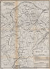 PIATRA CRAIULUI MASSIF Mountains. Zarnesti-Dambovicioara. Romania 1938 old map