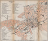 CLUJ-NAPOCA vintage town/city plan. Klausenburg Kolozsvar. Romania 1938 map