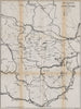 Munții APUSENI MOUNTAINS vintage tourist map. Carpathians. Romania 1938