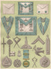 FREEMASONRY. Grand Lodge of England. Private Lodge Jewels and Clothing 1882