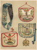 FREEMASONRY. Grand Orient of France 1882 old antique vintage print picture