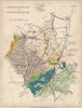 CAMBRIDGESHIRE AND HUNTINGDONSHIRE Geological map. STANFORD 1913 old