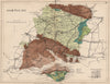 HAMPSHIRE Geological map. Isle of Wight. STANFORD 1913 old antique chart