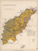 NORTHAMPTONSHIRE Geological map. STANFORD 1913 old antique plan chart
