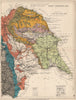 EAST YORKSHIRE Geological map. STANFORD 1913 old antique plan chart