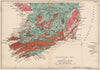 SOUTHERN IRELAND Geological map. STANFORD 1913 old antique plan chart