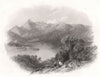 Glengariff. Ireland 1835 old antique vintage print picture