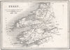 Antique KERRY county map by Alfred ADLARD. Ireland 1835 old chart
