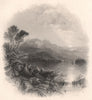 Lower lake of Killarney. Ireland 1835 old antique vintage print picture