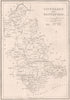 Antique TIPPERARY AND WATERFORD county map by Alfred ADLARD. Ireland 1835
