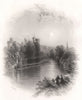 Kilkenny Castle, Kilkenny. Ireland 1835 old antique vintage print picture