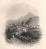 Enniskerry, Wicklow. Ireland 1835 old antique vintage print picture