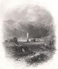 Glendalough, Wicklow. Ireland 1835 old antique vintage print picture