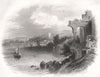 Carlingford, Louth. Ireland 1835 old antique vintage print picture