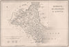 Antique ARMAGH, MONAGHAN & LOUTH county map. ADLARD Northern Ireland Ulster 1835
