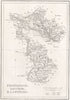 Antique FERMANAGH, LEITRIM, & LONGFORD county map. ADLARD. Ireland Ulster 1835