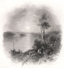 The Lower Lough Erne, Fermanagh. Ireland 1835 old antique print picture