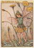 Cat's-Ear Fairy by Cicely Mary Barker. Wayside Flower Fairies c1948 old print
