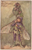 Dead-nettle Fairy by Cicely Mary Barker. Spring Flower Fairies c1935 old print