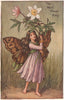 Wind-Flower Fairy by Cicely Mary Barker. Spring Flower Fairies c1935 old print
