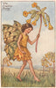 Cowslip Fairy by Cicely Mary Barker. Spring Flower Fairies c1935 old print