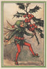 Holly Fairy by Cicely Mary Barker. Winter Flower Fairies 1985 old print
