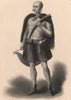 An Abdal, Santon or Kalender (Marabout). Muslim devotee sect. Islam 1840 print