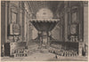 Canonization of Saints in St. Peter's Church at Rome. Vatican. Catholicism 1840