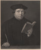 Martin Luther. Protestant Reformation 1840 old antique vintage print picture