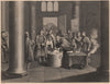 A baptism according to the Greek Church in Russia. Greek/Russian Orthodoxy 1840