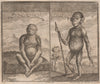 ANGOLAN PRIMATES. 'Man Ape' Angolan Colobus. 'Chimpanzi'. Chimpanzee 1746