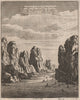 CHINA. Mountains & Straits of Sang Wan Hab on the River Tay. PARR 1746 print