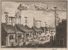 CHINA. 'A Street of Pekin & Nankin'. Beijing & Nanjing. BASIRE 1746 old print