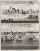 CHINA. Tanka floating fishing village. Pau ing (BAOYING, Jiangsu) windmills 1746