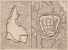 JIANGSU CITY PLANS. Nanking (NANJING) & Su Chew fu (SUZHOU). China 1746 map