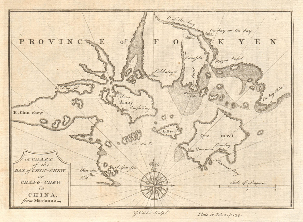 XIAMEN/AMOY. Chart of the Bay of Chang-chew [ZHANGZHOU], China. CHILD 1746 map
