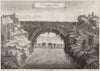 CHINA. 'The Flying Bridge'. After Kircher 1746 old antique print picture
