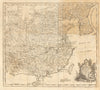 China, Korea and parts of Tartary from the Jesuit survey. KITCHIN 1746 old map