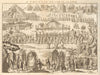 CHINA. A Chinese Funeral. After DU HALDE 1746 old antique print picture