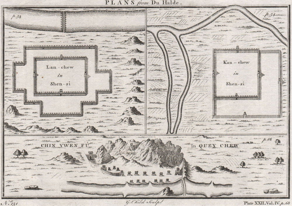 CITY PLANS. LANZHOU, Shanxi. ZHANGYE, Gansu. ZHENYUAN, Guizhou. G CHILD 1746 map