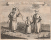 RUSSIA. 'Calmuck Tartars'. Kalmyk Tatars. After ISBRANT IDES 1746 old print