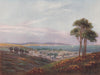 Paignton, South Devon, by Charles E. Hannaford 1907 old antique print picture