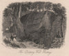 The Dripping Well, Hastings, Sussex. Antique steel engraving 1856 old print