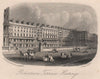 Robertson Terrace, Hastings, Sussex. Antique steel engraving 1872 old print