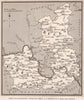 Sketch map of Berkshire & Buckinghamshire, by G.E. Mitton 1929 old vintage