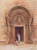 St Mark's Cathedral doorway, Korčula/Korcula, Croatia by Walter Tyndale 1925