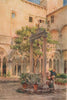 Dominican Monastery cloisters, Dubrovnik, Croatia, by Walter Tyndale 1925