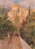 The Minčeta/Minceta Tower, Dubrovnik, Croatia, by Walter Tyndale 1925 print