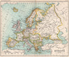 Europe. Austria-Hungary &c. BARTHOLOMEW 1904 old antique map plan chart