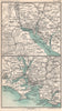 Environs of Southampton & Plymouth. Hampshire. BARTHOLOMEW 1904 old map
